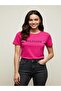 Women's Chest Embroidered Logo Regular Fit T-Shirt