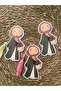Special Design Figured and Tasseled Islamic Girl Bookmark - 2
