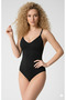 Black Color Bottom Hooked Regional Lifting Body Firming Bodysuit Bodice - 3