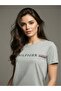 Women's Chest Embroidered Logo Regular Fit T-Shirt - 3