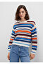 Jacquard Colorful Sweater Loose Fit / Relaxed Fit 1710777-91041 - 2