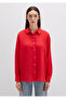 Red Linen Shirt Loose Fit / Loose Relaxed Fit 1210747 -80791 - 3
