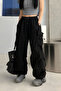 Women's Wide Leg Oversize Ka Cargo Pocket Pants - 3