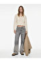 Lace-Like Knit V-Neck Long-Sleeved Knitwear Sweater - 2