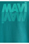 Logo Printed Green T-Shirt Loose Fit / Loose Relaxed Fit 0611311 -71824 - 7