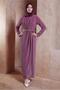 Belted Silvery Evening Dress 50428 - 2