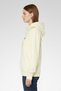 Women Graphic Print Long Sleeve Hoodie, Pale Yellow - 3