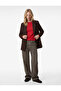Long Sleeve Pocket Buttoned Double Breasted Blazer Jacket - 2