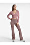 Spanish Leg Sports Leggings with High Waist Stitching Detail - 2