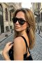 Unisex Tina Aviator Sunglasses Uv400 Black Black - 5