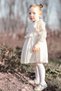 Baby Girl Dress Girls' Dress Birthday Party Wedding Dress Long Sleeve Lined Ruched baby giyi - 7