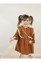 Girl's Skirted Salopet with Bag and Lace, Seasonal Holiday Dress (Ages 2-3-4-5) - 2