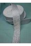2.5 Cm Gray Glittered Leg, Waist and Frost Rubber 1 Pack 3 Meters - 7