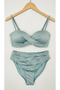 Bonie Padded Strapless High Waist Bikini Set