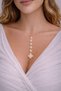 Women's Steel Clover Y Necklace Does Not Fade in Color - 3