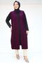 34000 Plus Size Combed Cotton Wear-And-Go Vest - Purple - 2