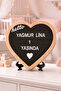 Heart Designed Wooden Message Board 25x25 cm