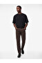 Cotton Pocketed Buttoned Slim Fit Trousers - 2