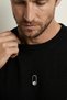 100% Cotton Compact Combed Single Jersey Black Button Embroidered Trend Fit Tok Fabric Men's T-Shirt Relaxed Fit - 7
