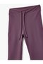 High Waist Lace-Up Flared Stitch Detail Sports Leggings - 5