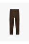 Slim Fit Cotton Flared Leggings - 3