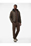 Flat Leg Sweatpants with Pockets and Lace-Up Waist
