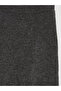 Anthracite elastic waist Corded Fabric knit skirt - 7