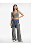 Sleeveless U Neck Crop Sports T-Shirt