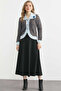 Sequin Detailed Wool Knitwear Cardigan - Honey - Blue - 2
