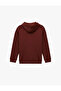 Raised Long Sleeve Basic Hooded Sweatshirt - 4