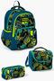 Kids Nefti Black Repair Set Patterned 3-Piece School Bag Set Set0114417