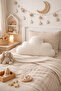 Sevi̇Mli̇ Cloud Pillow Teddy Plush Pillow & Decorative Cloud Pillow & Baby Kids Pillow - 2