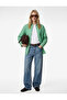 Regular Fit Long Sleeve Classic Collar Viscose Striped Shirt