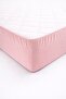 Solid Color Patterned Fitted Sheet - 3