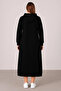 Plus Size 3 Yarn Dress with Pockets and Hood - 6