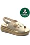Hazzel Genuine Leather Comfort Orthopedic Women's Sandals Beige