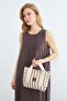 Basic Text Printed Linen Bag - 3