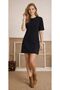 Women's Crew Neck Ribbed Dress - 2