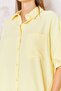 Women's Yellow Loose-Fit Short-Sleeve Shirt Dm9005 - 4