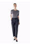 Striped Wool Blend Trousers Gray - 2