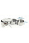 Steel 3-Piece Food Transport Container - 14 X 7 cm Karawent - 3