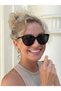 River Black Cat Eye Gold Detail Cat Sunglasses with t Accessories Popular Model