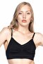 Women's Black Seamless Minimiser Gathering Bra 4040