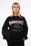 Black Printed Women's Sweatshirt SH128 - 3