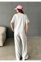 Women's Gray Modal Short Sleeve Soft Touch Sports Suit - 8
