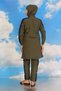 Women's Trousers Sleeve Striped Full Hijab Swimsuit Khaki 31066 - 5