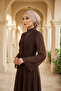 Elegant Ready-To-Wear Turban, Mink, Ht-92