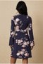 Women's Skirt Pleated Spanish Sleeve Stone Printed Avenlop Mini Dress - 6
