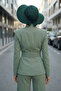 Ninja Bone Turban with Detachable Bow on the Back, S-5, Green - 2