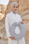 Ninja Bone Turban with Detachable Bow on the Back, S-5, Gray 2 - 2
